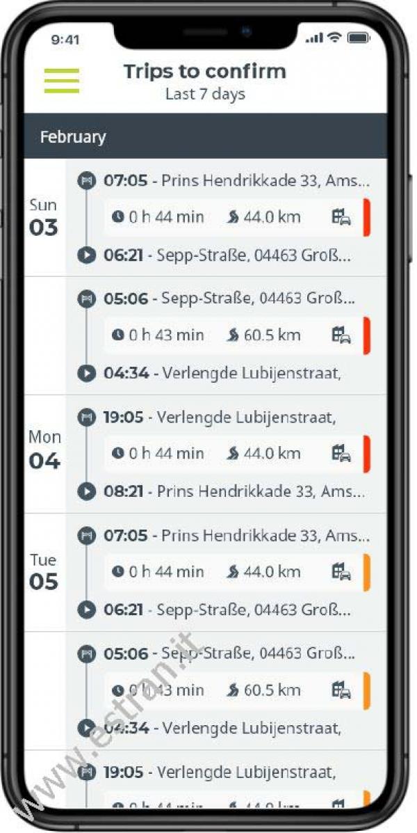 Logbook - Elenco viaggi